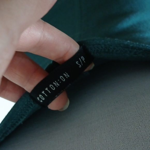 Cotton on teal kimi scooped bodycon midi dress size small - Picture 8 of 13